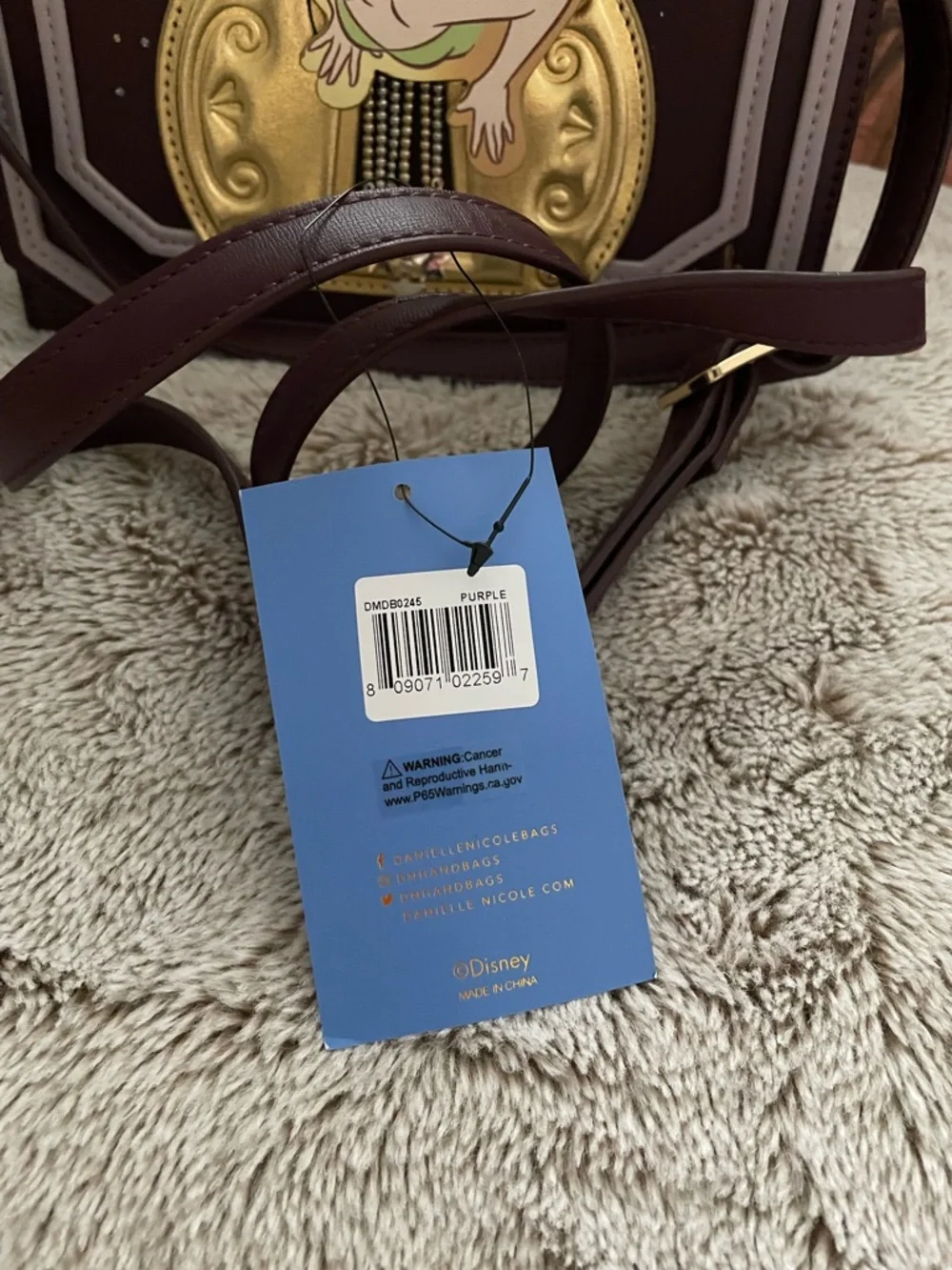 Danielle Nicole x Disney Tinker Bell Keyhole Pixie Dust Crossbody Bag - Picture 7 of 8